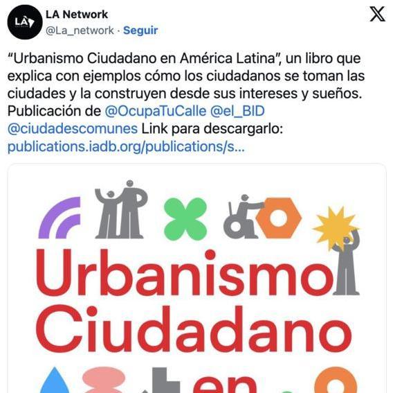 Plataforma latinoamericana que promueve ciudades sostenibles y saludables.