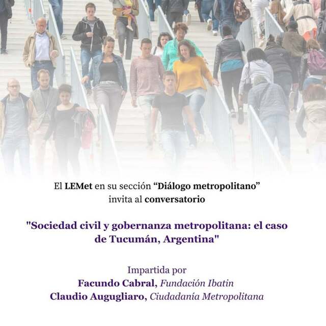 Conversatorio internacional sobre gobernanza metropolitana